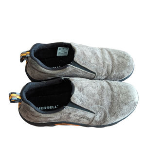 Merrell Big Kid's Jungle Moc Nubuck Gunsmoke Slipon Shoes Size 4M